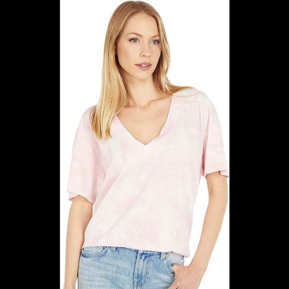 7 for all Mankind T-shirt V-neck Oversized top - Picture 1 of 13